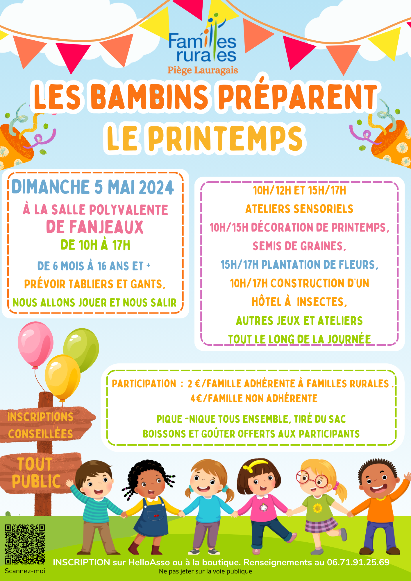 les bambins préparent le printemps